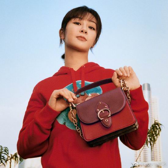 coach 2021春季新品 杨紫同款 beat系列马鞍包 热卖中