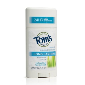 Tom's of Maine Long-Lasting Lemongrass Deodorant Stick除臭棒6支装