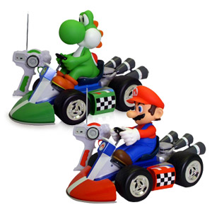 包装破损MARIO KART LARGE 1:8 RC YOSHI AND MARIO (ASSORTED)