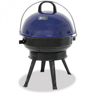 14.5-Inch Portable Charcoal Grill - Cobalt Blue便携烧炭烧烤炉