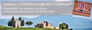 免费索取宣传手册赠送2015 Tauck's Calendar