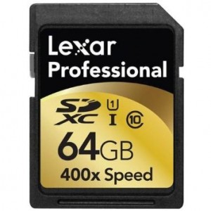 Lexar Professional 400x 64GB SDXC UHS-I Flash Memory Card储存卡