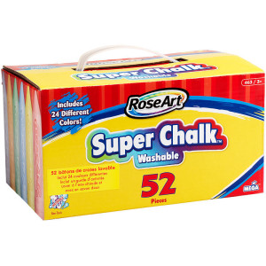 RoseArt Washable Chalk - 52 piece