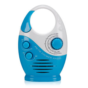 NEXXTECH AM/FM SHOWER RADIO - BLUE & WHITE 防水收音机