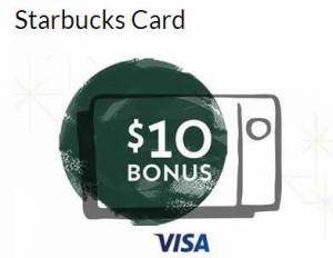 Starbucks 星巴克 Card eGift 买10元另送10元