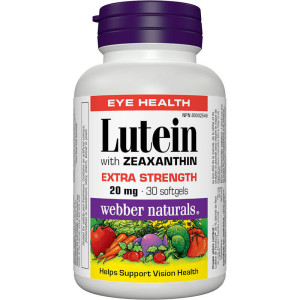 Webber Lutein with Zeaxanthin Extra Strength - 20mg - 30's