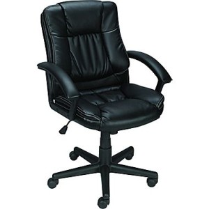 Staples Mid-Back Bonded-Leather Manager's Chair