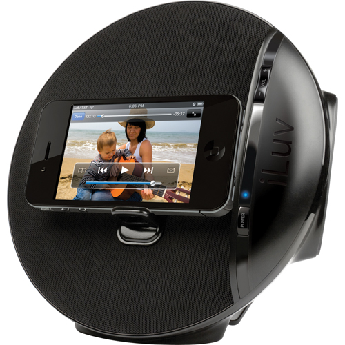 iLuv Stereo 30-Pin iPod/iPhone Speaker Dock (IMM289BLK)立体声扬声器及充电底座