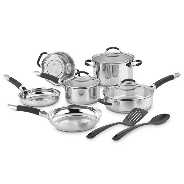 Cuisinart 11 Piece Pro Classic Stainless Steel Cookware Set 11件套不锈钢炊具