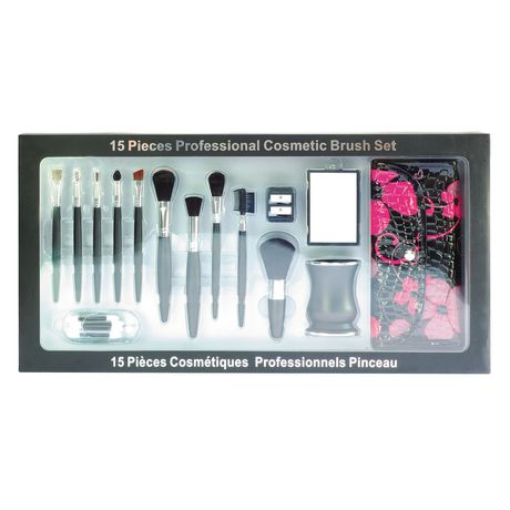 The Color Workshop 15-Piece Cosmetic Brush Set