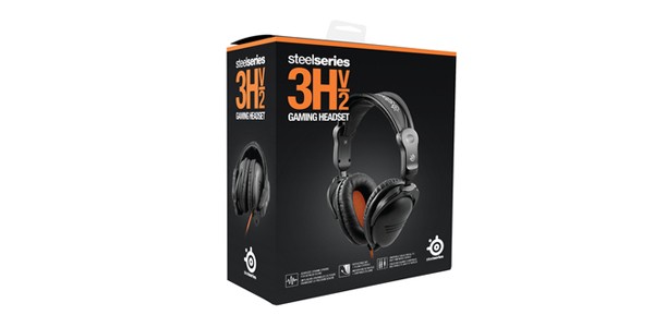 Steelseries 3HV2 Noise Reduction Headphones 10-27000HZ 50OHM Retractable Mic