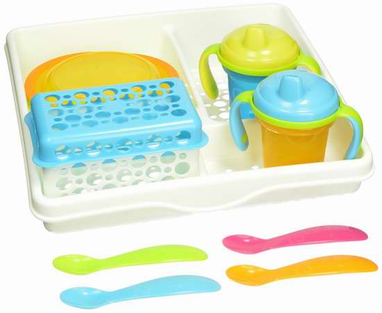  豪华宝宝餐具十件套Fisher-Price Wash 'n Store Organizer