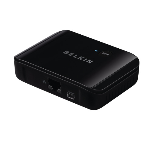 Belkin Universal Wireless Adapter for Smart TV通用无线wifi转有线网络转换器，适用于有网络接口的任何设备