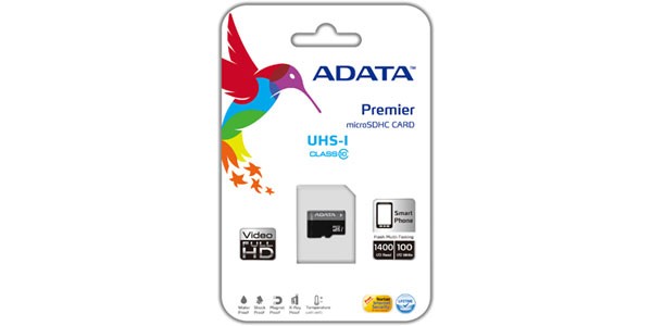 ADATA Premier Micro SDHC UHS-1 U1 CLASS10 16GB Memory Card With Adapter