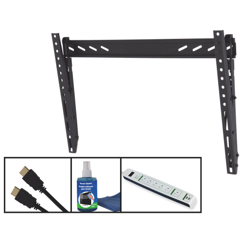 AVF 37" to 65" Flat-Panel TV Wall Mount Kit电视壁挂架套装（含插线板）