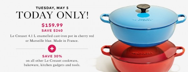 220款 Le Creuset 炊具厨具4折起特卖