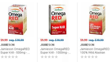 3款Jamieson Omega RED保健品3.2折特卖