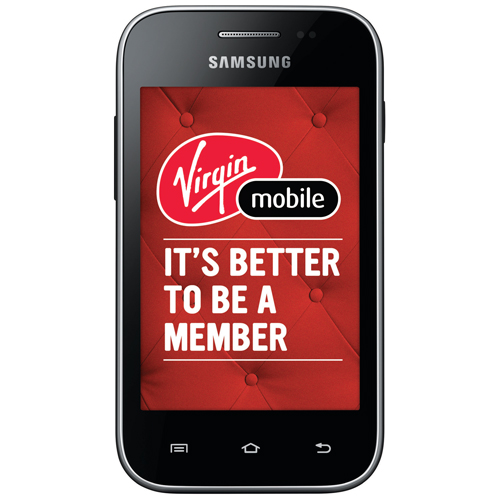 Virgin Mobile Samsung Galaxy Discover Prepaid Smartphone - Black