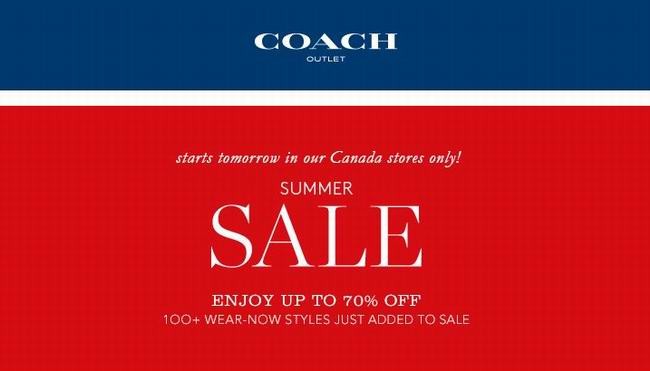 Coach Outlet店内国庆节特卖明日开卖，全场3折起！网店7月2日开卖！