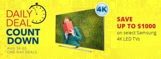 Best Buy 指定款三星4K电视最高立减1000元，Receiver、音响、沙发、电视柜等限时特卖！