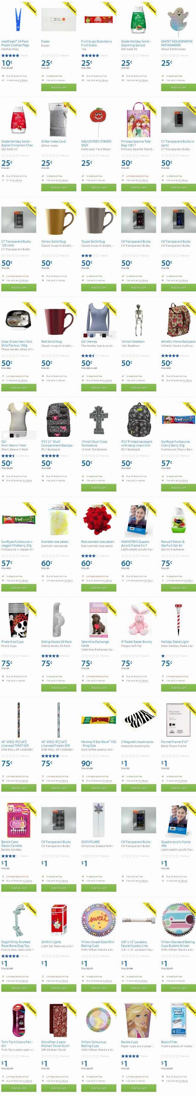 Walmart新增海量清仓货品0.25元起售，大量好东西，赶快下手！