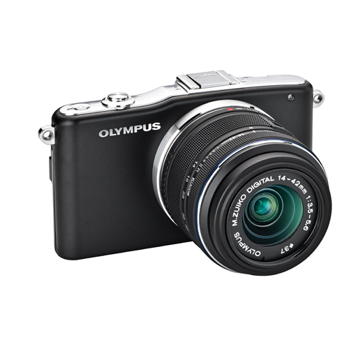 Olympus E-PM1 12.3MP Mirrorless Camera with 14-42mm Lens - Black 单电套机（老机型）