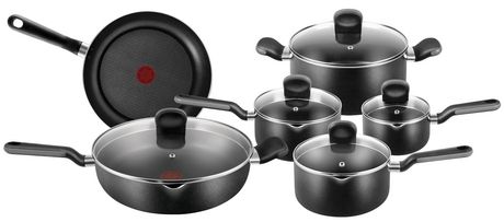 T-Fal Soft Line 11-Piece Cookware Set(A144SA44)11件套不粘底炊具套装