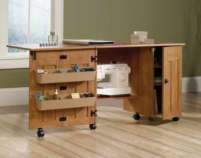 Sauder Miscellaneous Storage Sewing Craft/Cart 缝纫机桌49.99特卖