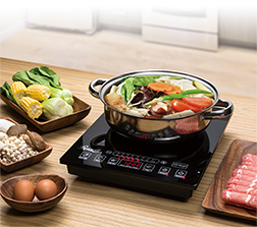  冬季吃火锅必备，炖卤蒸煎炒烫样样行！Rosewill RHAI-15001 1800-Watt Induction Cooker Cooktop 1800瓦感应式电磁炉及不锈钢锅套装立减80元，59.99元包邮！带5段电脑预设功能，8段火力调节