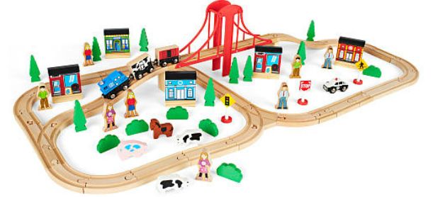 Imaginarium 81 Piece Mega Train Set 儿童玩具小火车26.97特卖，包邮