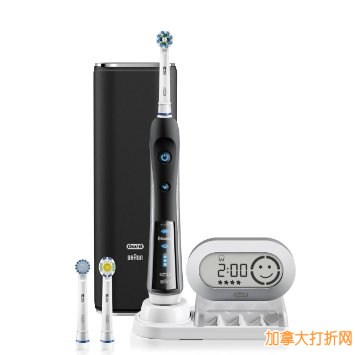 牙刷也用上蓝牙了！Oral-B 7000蓝牙3D智能电动牙刷尊享版仅售127.99元，再返款15元！