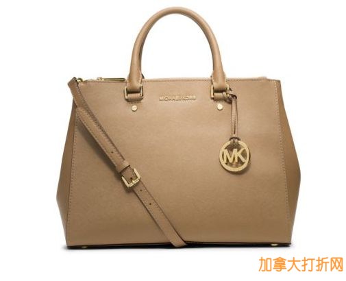 Michael Kors Sutton Saffiano Leather Large Satchel 女性真皮大手提包特卖198.45元，原价378元，包邮