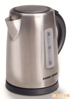 Black & Decker Electric Kettle 1.7L Stainless Steel 360⁰ Cordless 不锈钢电水壶19.99元特卖