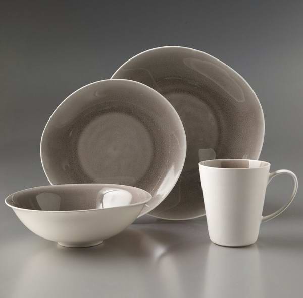 WholeHome®/MD 'Grace' 16-Piece Ceramic Dinnerware Set 16件套餐具套装28.94元特卖