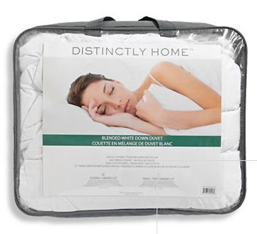 快，又上货了！DISTINCTLY HOME Blended White Down Duvet 白色羽绒被2.2折清仓，仅售110元包邮！去年黑五卖180元！