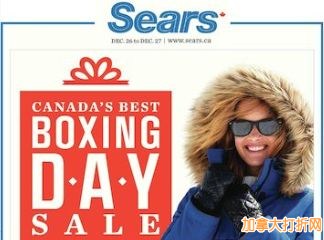 Sears Boxing Week 节礼周特卖部分汇总！12月26日开卖！