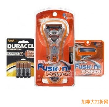 Gillette Fusion Power Bundle 吉列剃须刀套装特价29元，原价58元，包邮