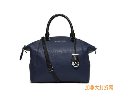 Michael Kors Riley Medium Two-Tone Leather Satchel 中号手提包6.4折特卖229元，原价358元，包邮