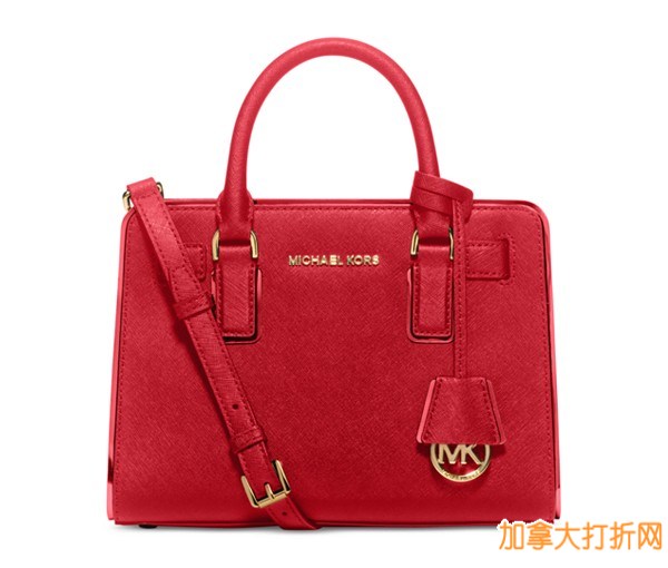 MICHAEL Michael Kors Dillon真皮手提包/斜挎包特价192.66加元，原价357.66加元，包邮无关税