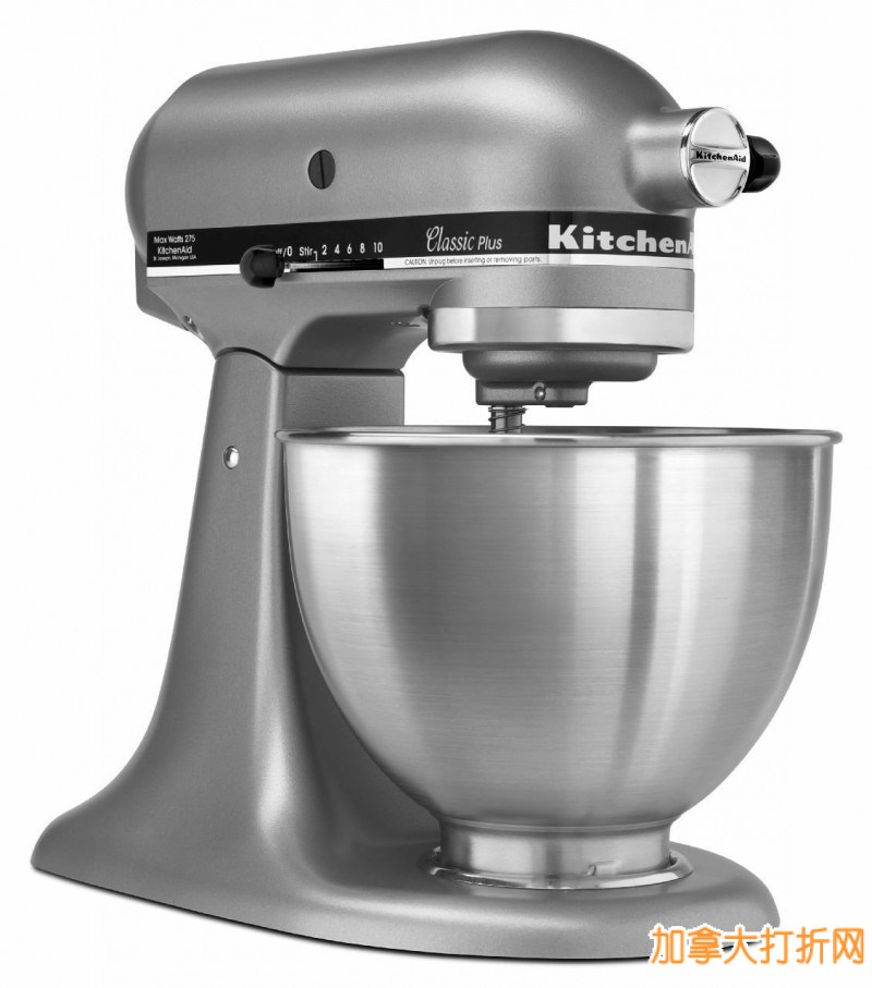 KitchenAid KSM75SL 经典立式搅拌器特价228元，原价399.99元，包邮