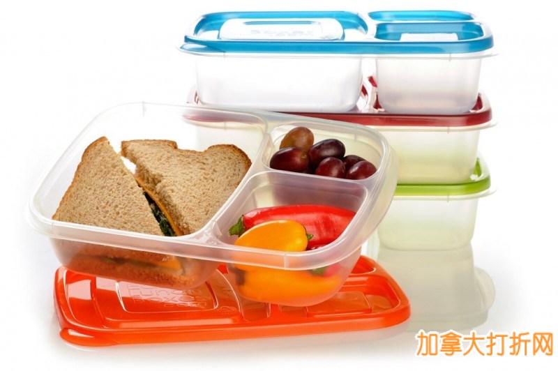 EasyLunchboxes 3个间隔便当盒套装特卖14.39元，原价19.99元