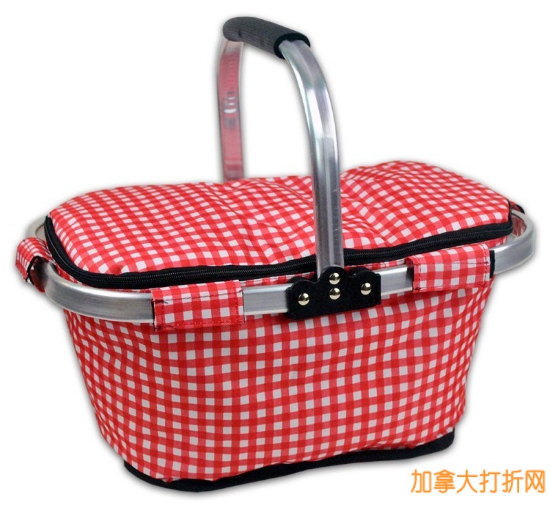 DII Insulated Market Basket多功能野餐手提包特价23.99元，原价33.60元，包邮