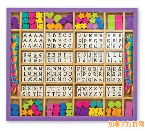 DIY 手工制作Melissa & Doug 华丽木穿线珠11.99特卖，原价21.99元