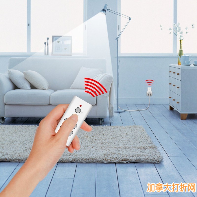 懒人的福音！Etekcity Wireless Remote Control 智能无线遥控器电源插座开关12.99元，原价39元