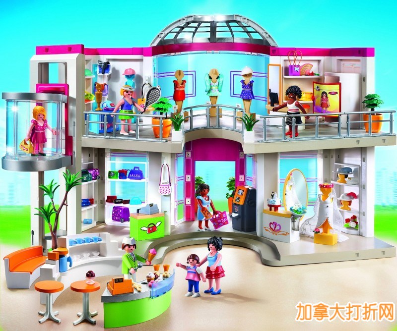 把商城搬回家，Playmobil  超豪华Shopping Mall 玩具套装特价138.86元，原价204.99元，包邮