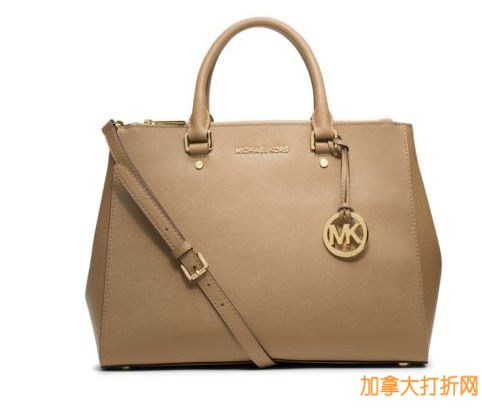 Michael Kors Sutton女士真皮大号手提包5折特卖189元，原价378元，包邮