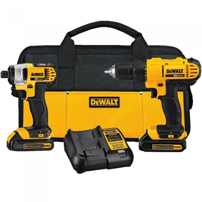  DEWALT 得伟20伏无绳电钻套装169.99元特卖！