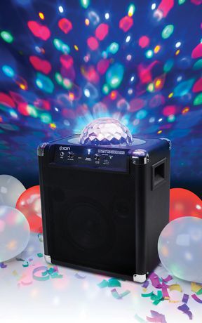  营造派对气氛的必备神器！翻新 ION AUDIO PARTY ROCKER LIVE WIRELESS SPEAKER 无线蓝牙眩目灯光音响49.98元清仓并包邮！