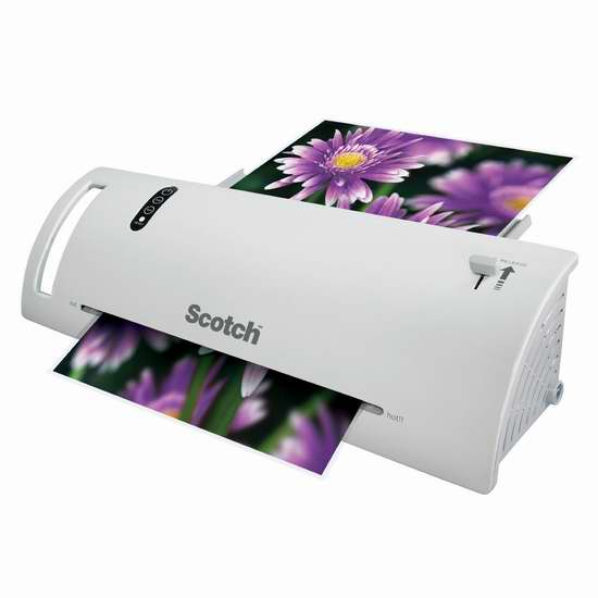  帮你封存美好记忆！Scotch Thermal Laminator家用塑封机7折27.99元限时特卖并包邮！