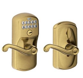  Schlage FE595 PLY 609 西勒奇电子密码门锁特价137.05元，原价293.55元，包邮